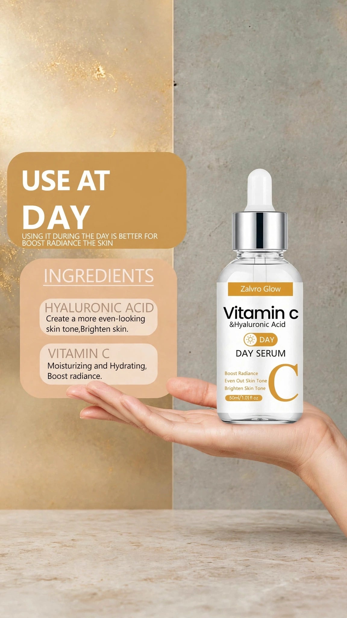 Zalvro Glow™ 3-Serum skincare