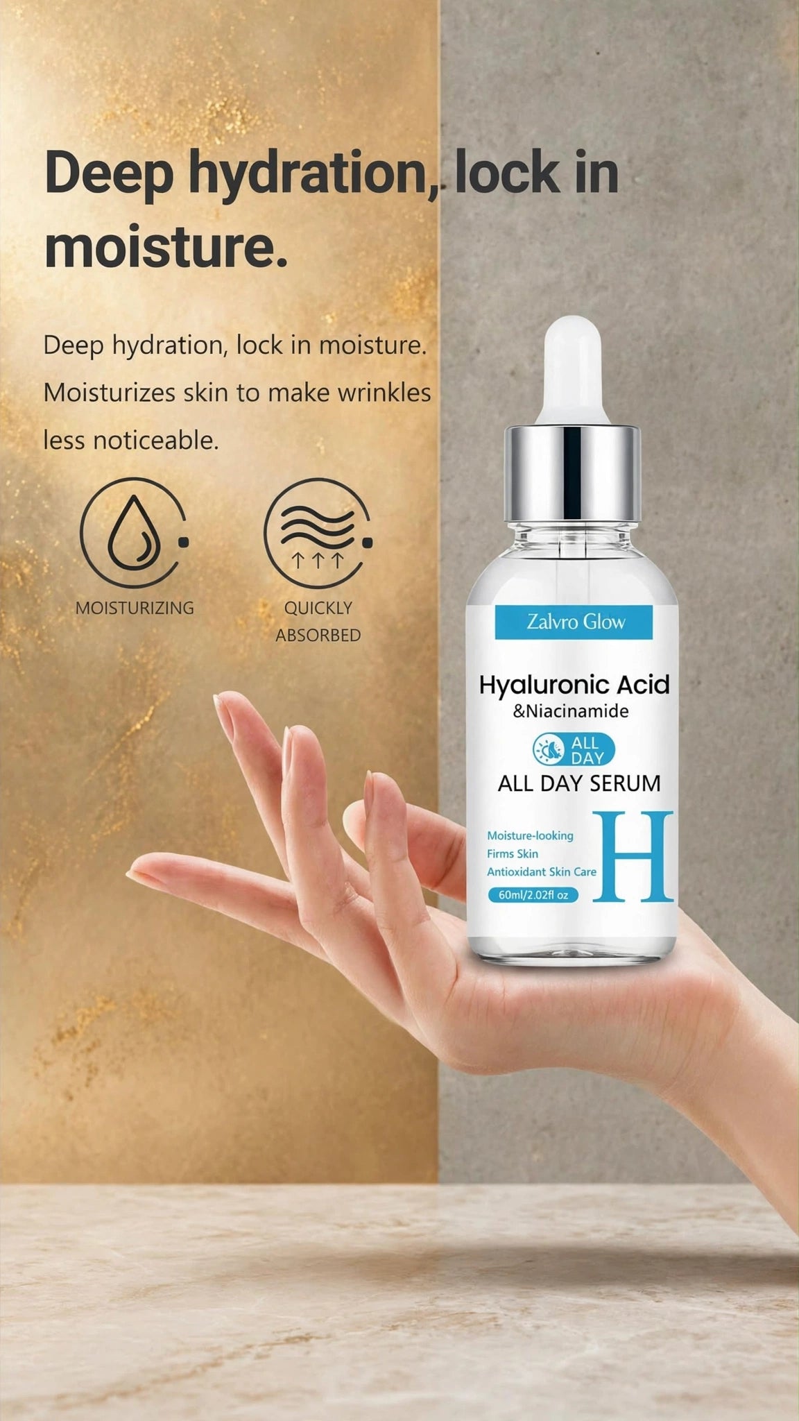 Zalvro Glow™ 3-Serum skincare