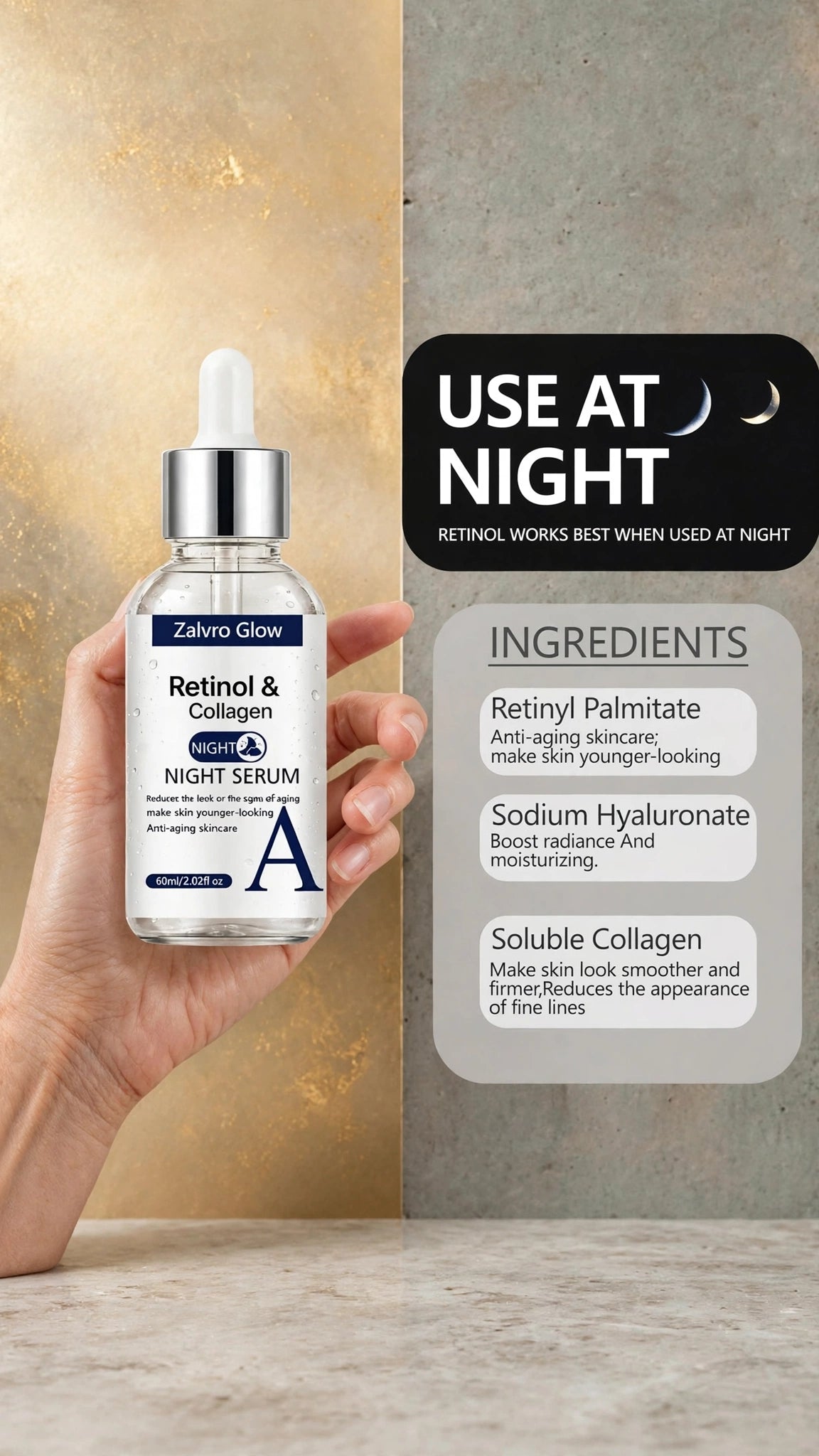 Zalvro Glow™ 3-Serum skincare