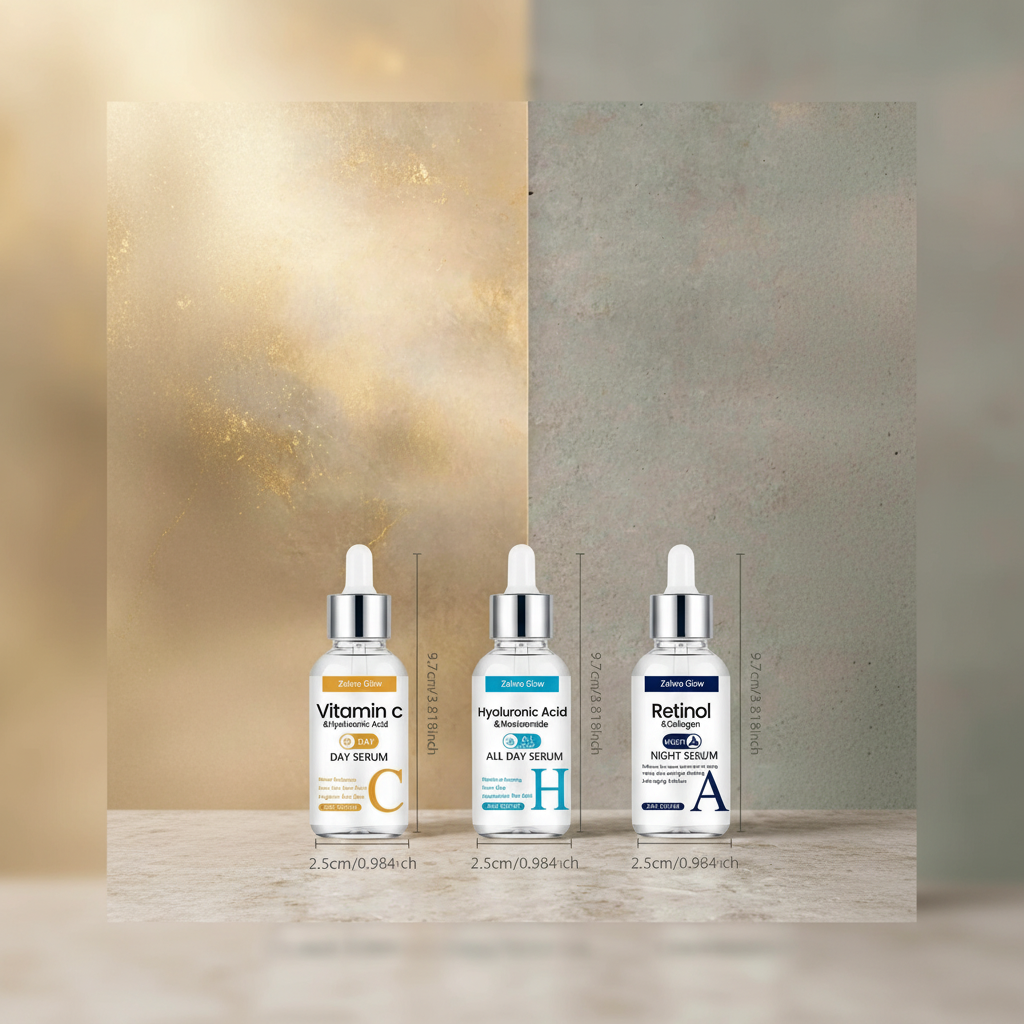 Zalvro Glow™ 3-Serum skincare
